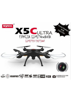 Quadrocopter SYMA X5C ULTRA kamera HD czarny