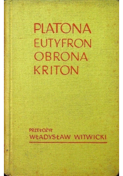 Eutyfron Obrona Kriton