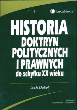 Historia doktryn politycznych i prawnych do schyłku  XX wieku