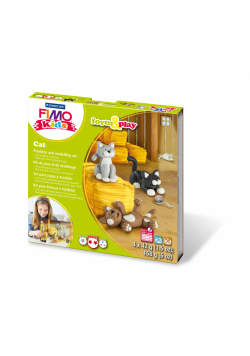 Zestaw Fimo Kids Form&Play Koty 4x42 g Staedtler