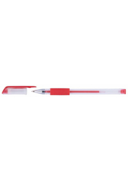 Długopis żelowy 0,5mm czerwony (50szt)