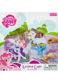 My little pony rainbow cards - tęczowe kartki