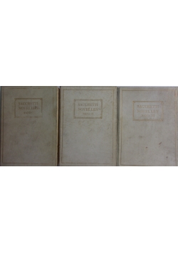 Die Novellen des Franco Sacchetti Tom od I do III 1907 r