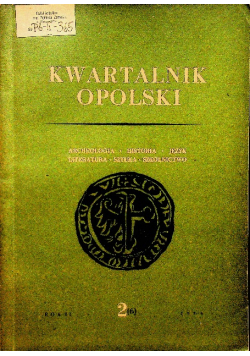 Kwartalnik Opolski Nr 2 / 1956