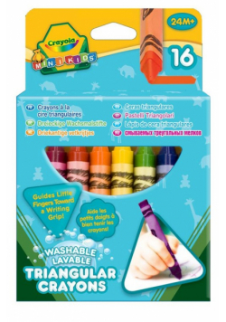 Kredki świecowe Crayola trójkątne Mini Kids 16 sztuk