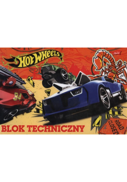 Blok rysunkowy A4 Hot Wheels 20 kartek pomarańczowy