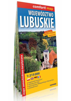 Województwo Lubuskie laminowana mapa samochodowo-turystyczna 1:215 000, ExpressMap