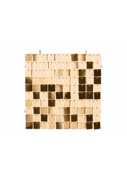 Panel cekinowy kwadraty miedziany 30x30cm