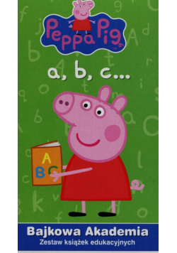 Świnka Peppa Bajkowa Akademia a b c Zestaw książek edukacyjnych