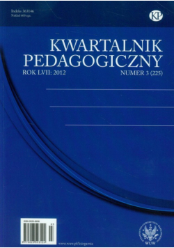 Kwartalnik Pedagogiczny nr 3 2012