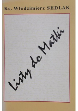 Sedlak Listy do Matki