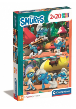Puzzle 2x20 Supercolor The Smurfs