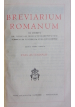 Breviarium Romanum, 1949 r.