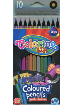 Kredki ołówkowe Colorino okrągłe Metallic 10 kolorów