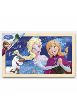Drewniane puzzle 15 Kraina Lodu