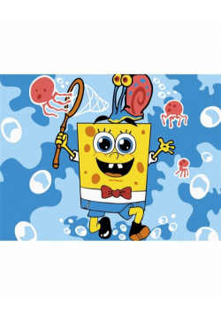 Malowanie po numerach - SpongeBob 40x50cm