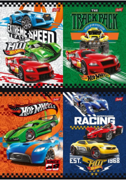 Zeszyt A5 w kratkę 32 kartki Hot Wheers 15 sztuk mix