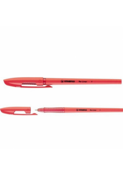 Długopis Stabilo re-liner 868 f czerwony 10 sztuk