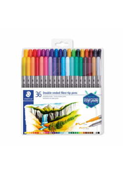 Flamastry dwustronne Design Journey 36 kolorów Staedtler