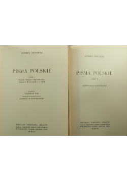 Pisma Polskie Część I i II