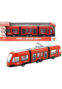 Tramwaj z napędem czerwony