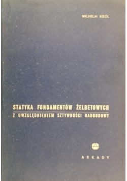 Statyka fundamentów żelbetowych