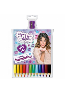 Kredki Bambino w oprawie drewnianej 12 kolorów Violetta
