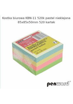 Kostka biurowa pastel 85x85x50mm 520K