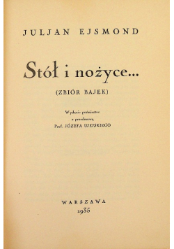 Stół i nożyce, 1935 r.