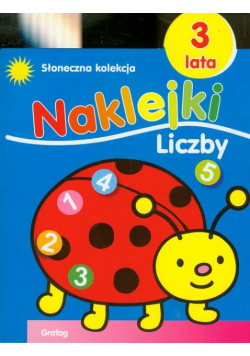 Słoneczna kolekcja 3 lata Naklejki liczby
