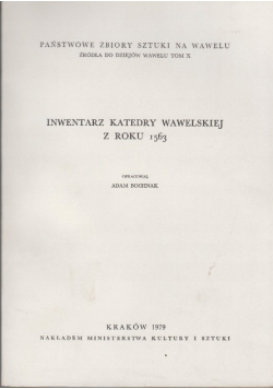 Inwentarz Katedry Wawelskiej z roku 1563