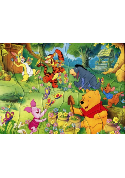 Puzzle ramkowe Przed domem Królika 38