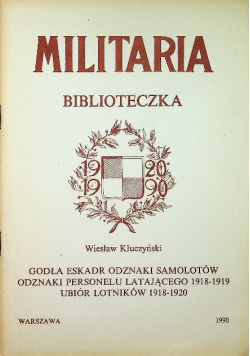 Militaria Biblioteczka Godła Eskadr Odznaki Samolotów