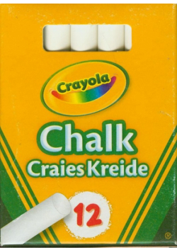 Kreda Crayola niepyląca biała 12 szt