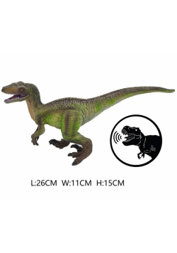 Dinozaur velociraptor z głosem