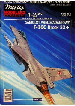 Mały modelarz nr 1 Samolot Wielozadaniowy F 16C Block 52