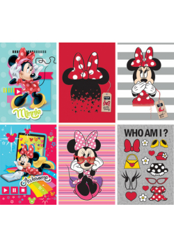 Zeszyt A4 kratka 42 kartki papier HQ MINNIE 10 sztuk