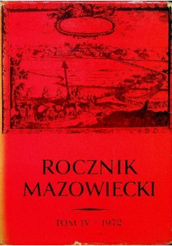 Rocznik mazowiecki Tom IV