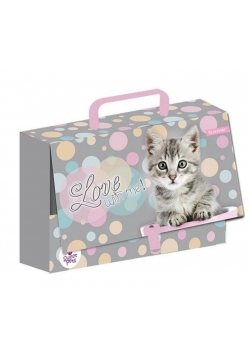 Teczka z rączką walizeczka mała Sweet Pets Kot