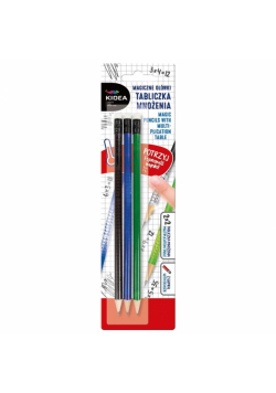 Magiczne ołówki z tabliczką mnożenia 3szt KIDEA