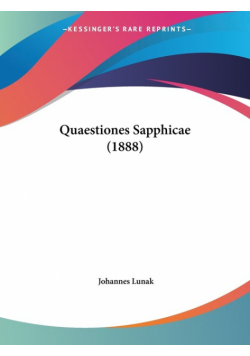 Quaestiones Sapphicae (1888)
