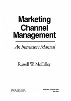 Marketing Channel Management
