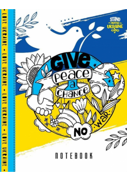 Notatnik ozdobny A5/64K kratka TW Peace - pokój