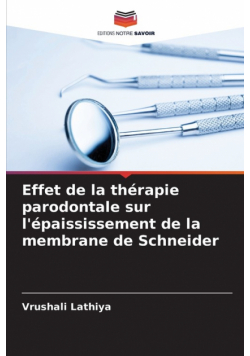 Effet de la thérapie parodontale sur l'épaississement de la membrane de Schneider