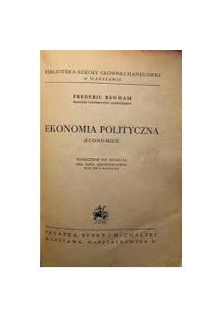 Ekonomia polityczna, 1948 r.