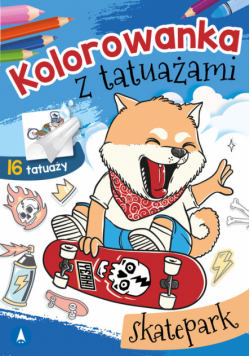 Kolorowanka z tatuażami Skatepark