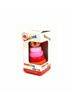 Piramida drewniana Clown różowy