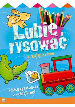 Lubię rysować z zajączkiem Nauka rysownia z naklejkami