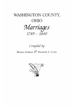 Washington County, Ohio Marriages, 1789-1840