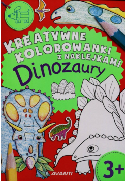 Kreatywne kolorowanki z naklejkami Dinozaury